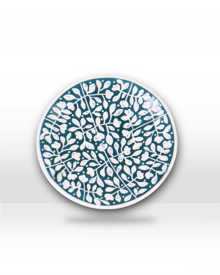 بشقاب سرامیکی 1۵ سانتی دست‌ساز طرحدار | کاسپت استور خانه دلشاد 