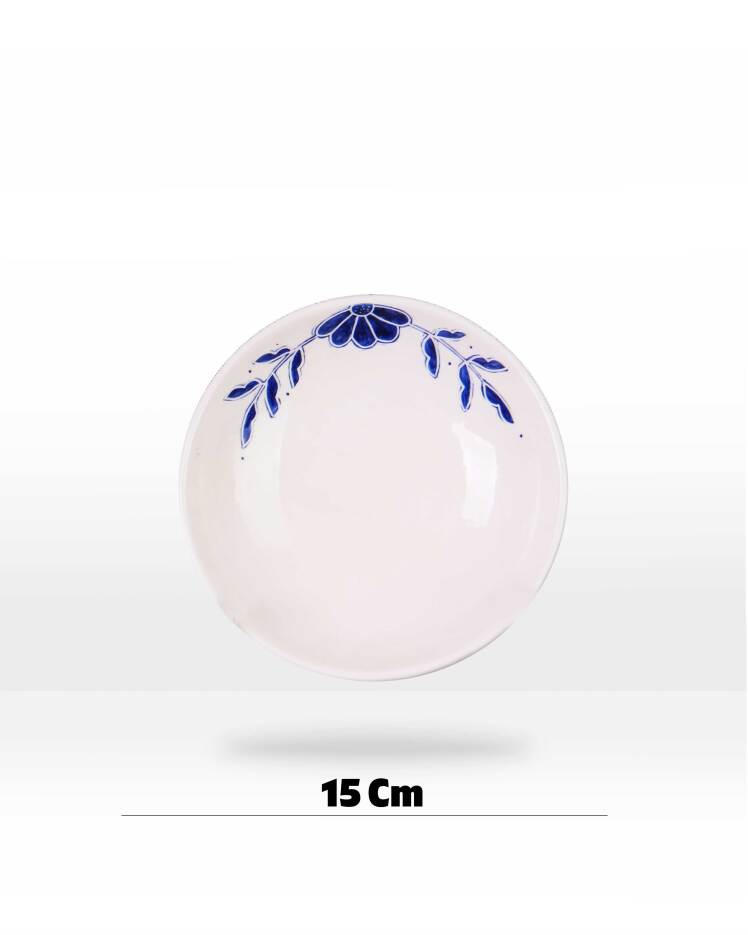 کاسه گل آبی | کاسه سرامیکی کاره دست | کانسپت استور خانه دلشاد